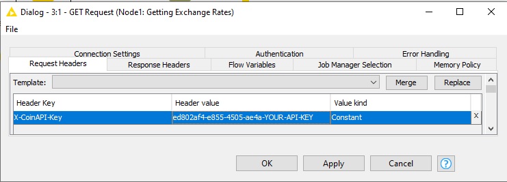 Configuring Get Request block - auth header
